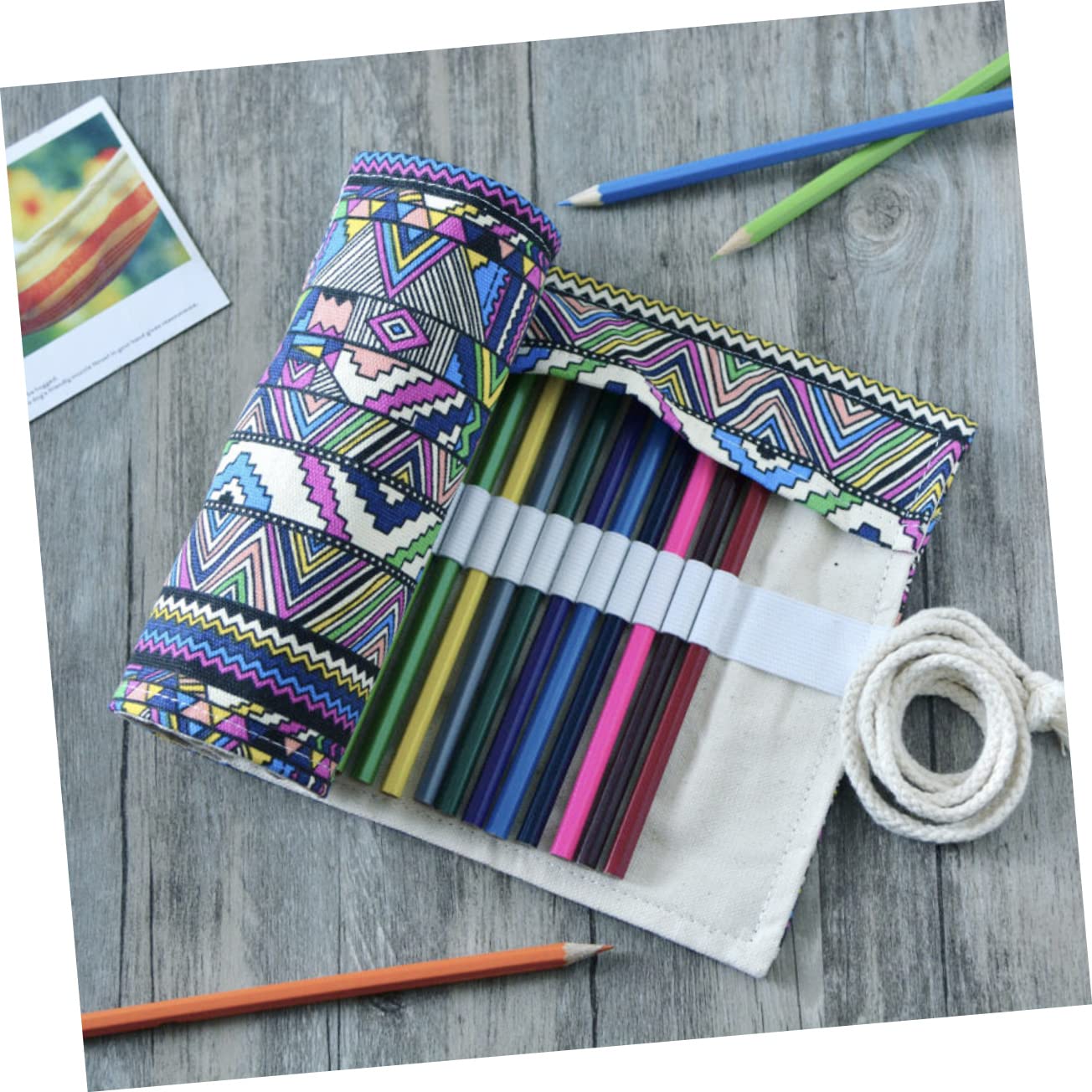 3 Pezzi 72 Astuccio in Cotone Astucci Per Bambini Portapenne Usanza Popolare Matite Per Tende a Penna