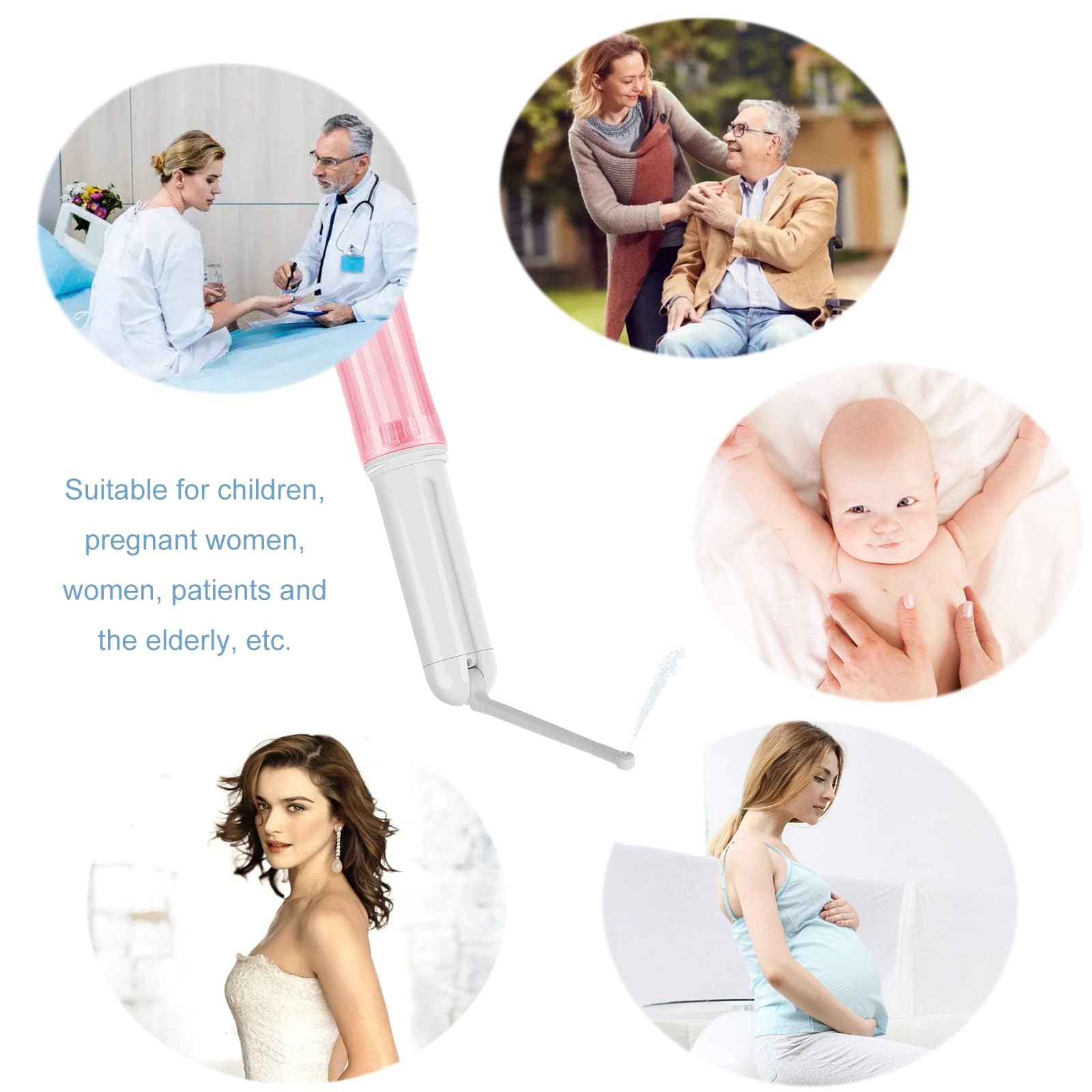 Bidet portatile da viaggio - Mini spruzzatore portatile per igiene personale e cura post-parto, ideale per sollievo perineale ed emorroidi