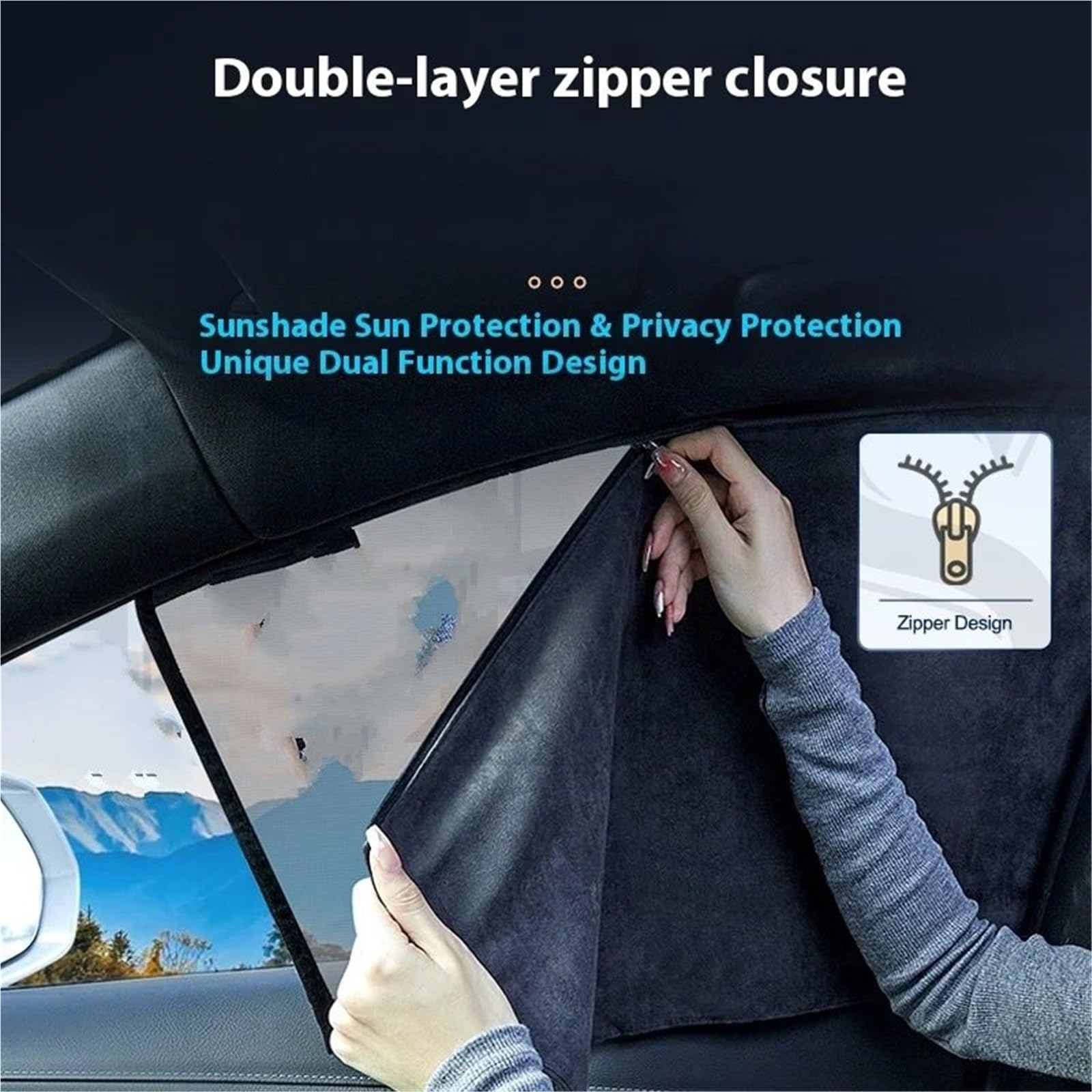 Zaslony Dzielace Samochód Do BENZ GLE Double-Layer Magnetic