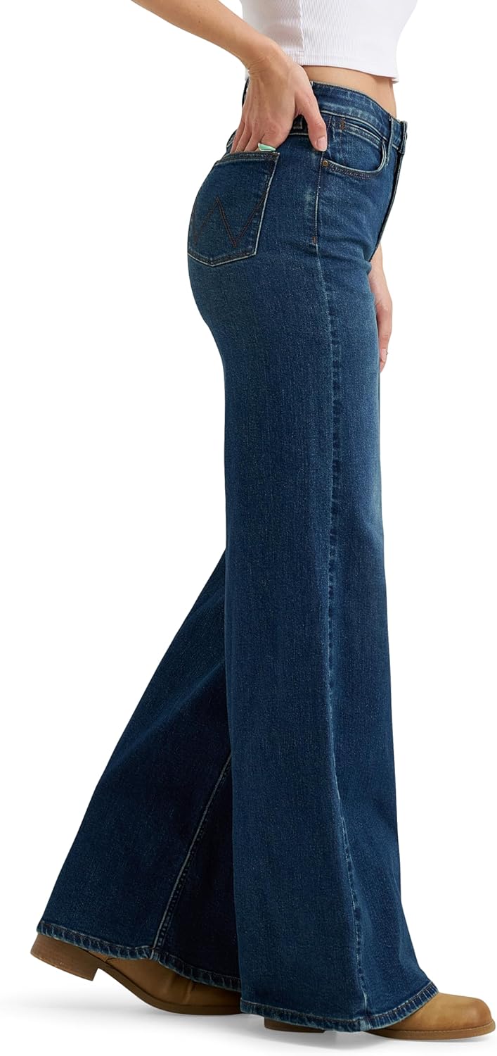 Wrangler Womens Women's High Rise Wide Leg Jean - Image 2