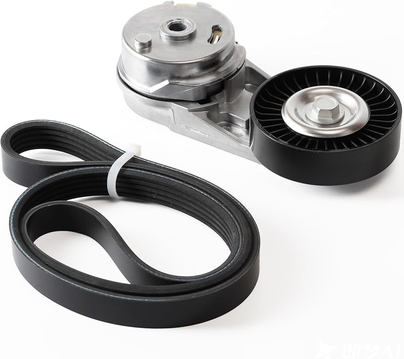 Kit tensionador da correia e correia serpentina Loautong para Chevrolet, Pontiac e Saturn – Conjunto