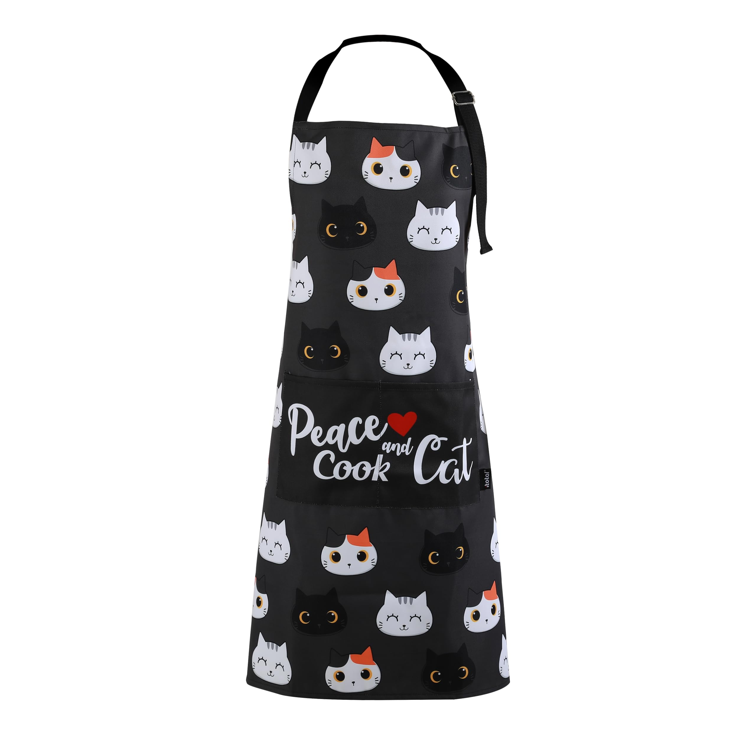 I-TOTAL® - Delantal de cocina unisex de poliéster lavable