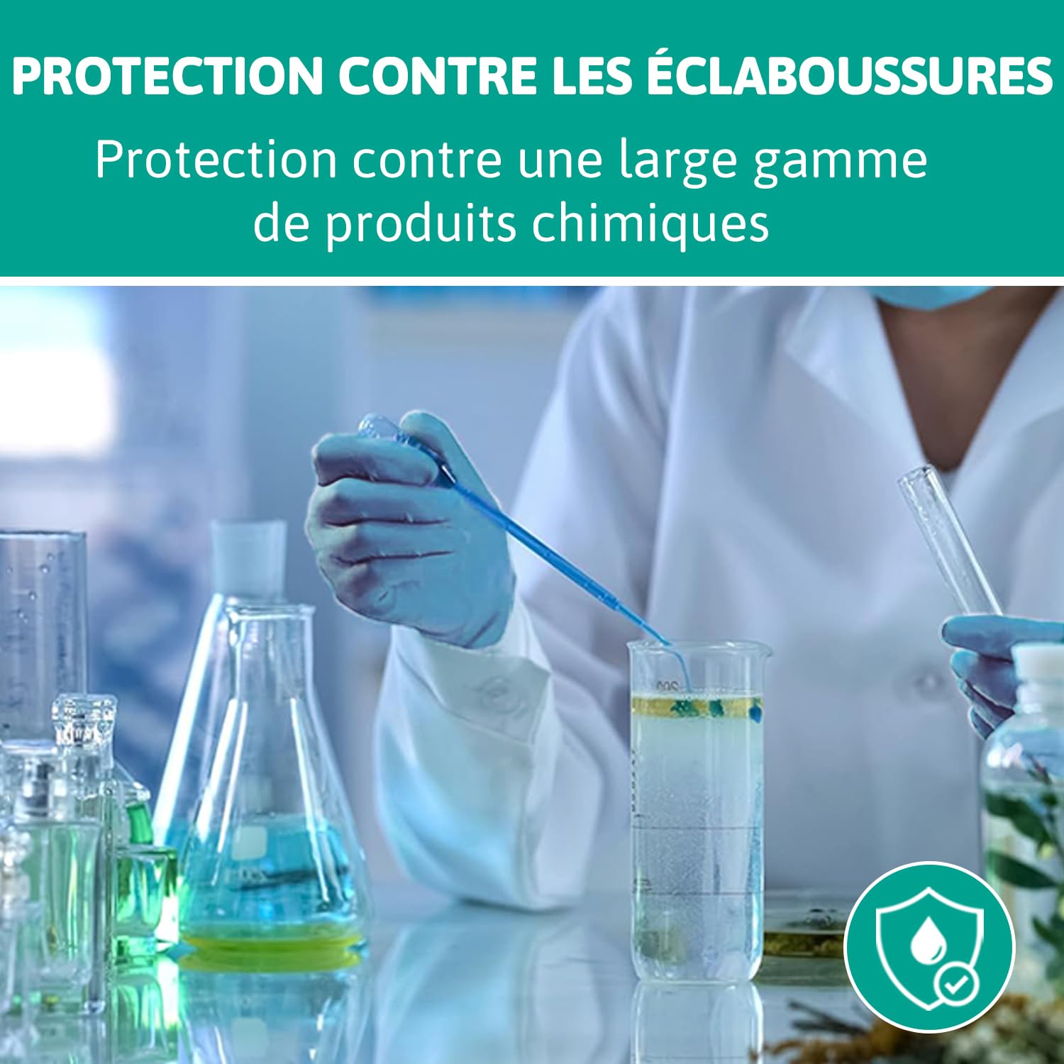 Ansell TouchNTuff 92-665 Gants Jetables en Nitrile, Non Poudrés, Haute Protection Chimique et Mécanique, Contact Alimentaire, Sécurité Industrielle, Sans Latex, Bleu, Taille M (100 Gants)