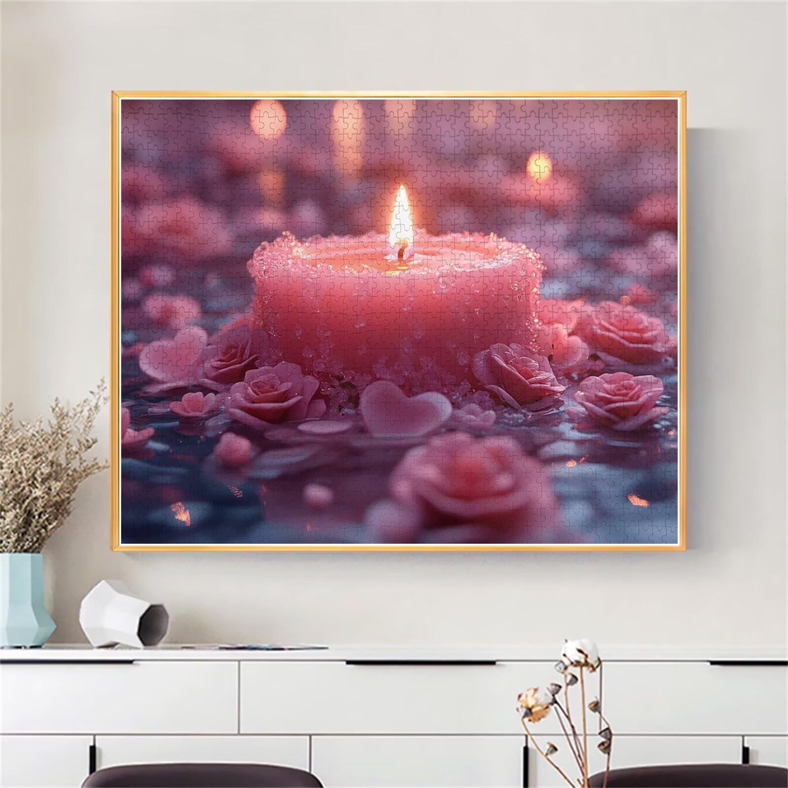 Puzzle Erwachsene 2000 Teile Kerze Blume Educa Jigsaw für Kinder ab 8 Jahren Mädchen Jungen, Erwachsene Impossible Klassische Puzzles Schwer, Anspruchsvoll Spielspaß, Als Geschenke 70x99cm t-410