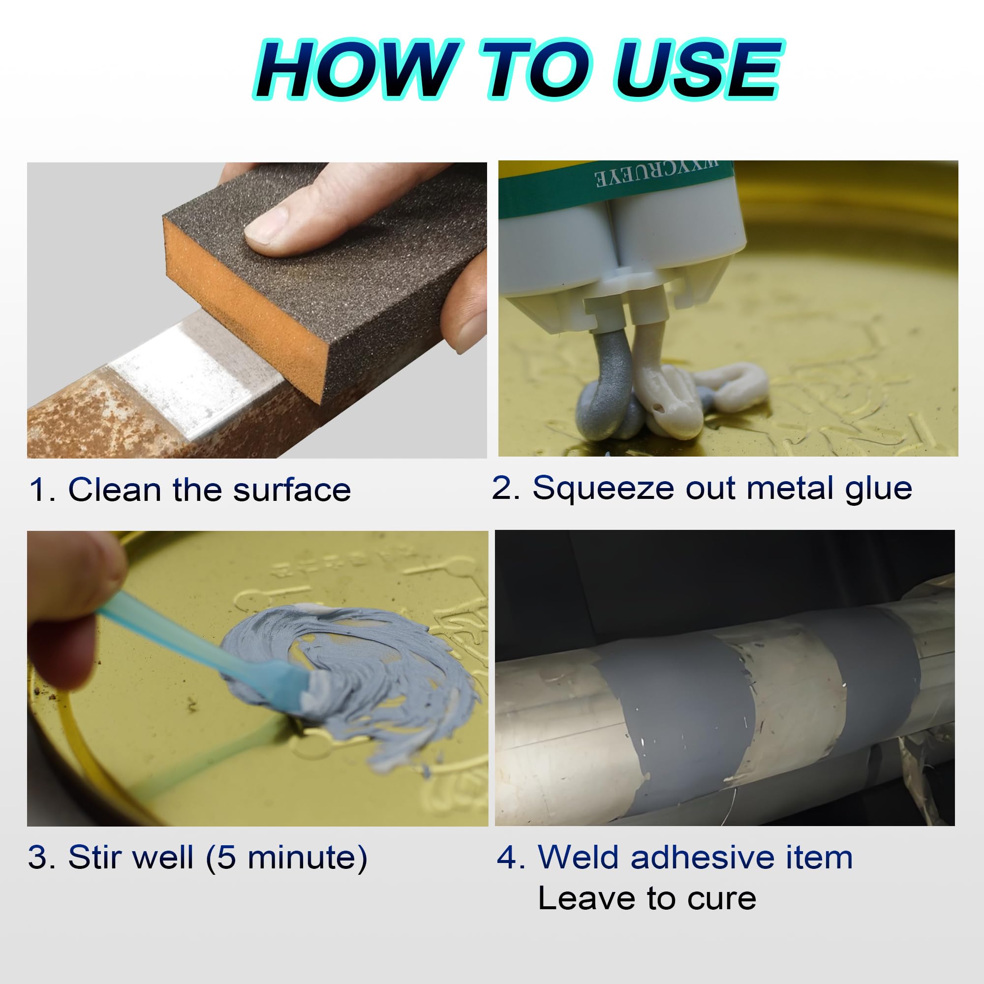 Heavy Duty Metal Glue - Waterproof Epoxy Adhesive -4