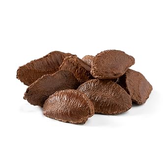 NUTS U.S. Brazil Nuts In Shell | No Added Colors and No Artificial Flavors | Non-GMO and Natural | Fresh Buttery Taste and Raw | Pasteurized and Polished Brazil Nuts Packed In Resealable Bags (1 LB)