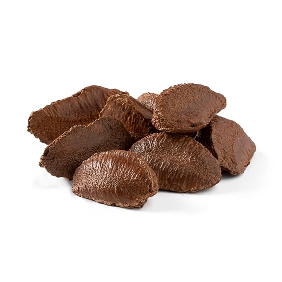 NUTS U.S. Brazil Nuts In Shell | No Added Colors and No Artificial Flavors | Non-GMO and Natural | Fresh Buttery Taste and Raw | Pasteurized and Polished Brazil Nuts Packed In Resealable Bags (1 LB)
