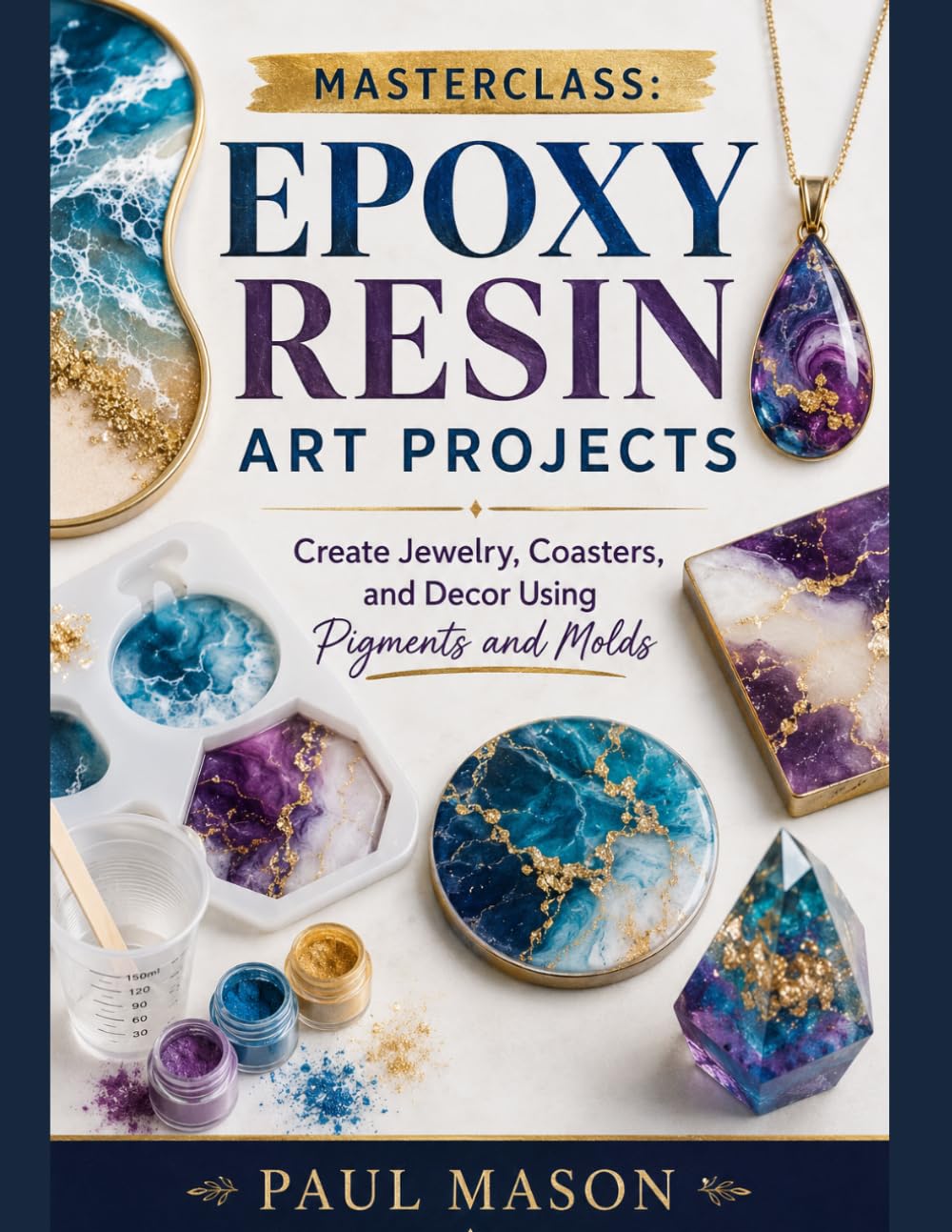 Masterclass: Epoxy Resin Art Projects: Create Jewelry, Coasters, and Decor Using Pigments and Molds