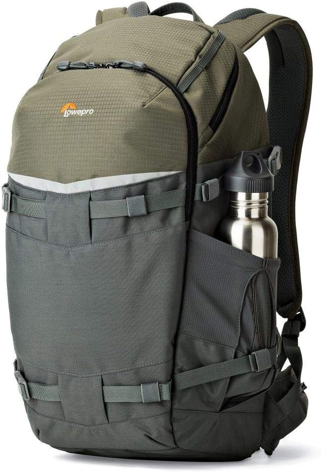 Lowepro LP37016-PWW Flipside Trek BP 450 AW Backpack for Camera, Grey/Dark Green