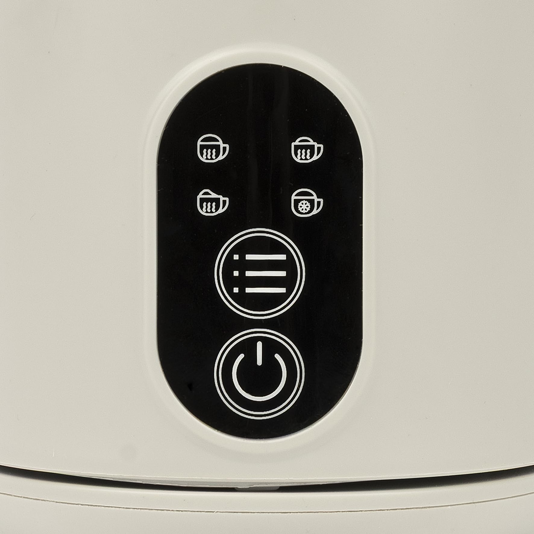 Girmi ML53 Montalatte Elettrico 500W 4 Funzioni Caldo/Freddo, Schiuma Latte Cremosa per Cappuccino e Latte Macchiato, 150/300 ml, Frustino Inox, Base 360°, Touchscreen