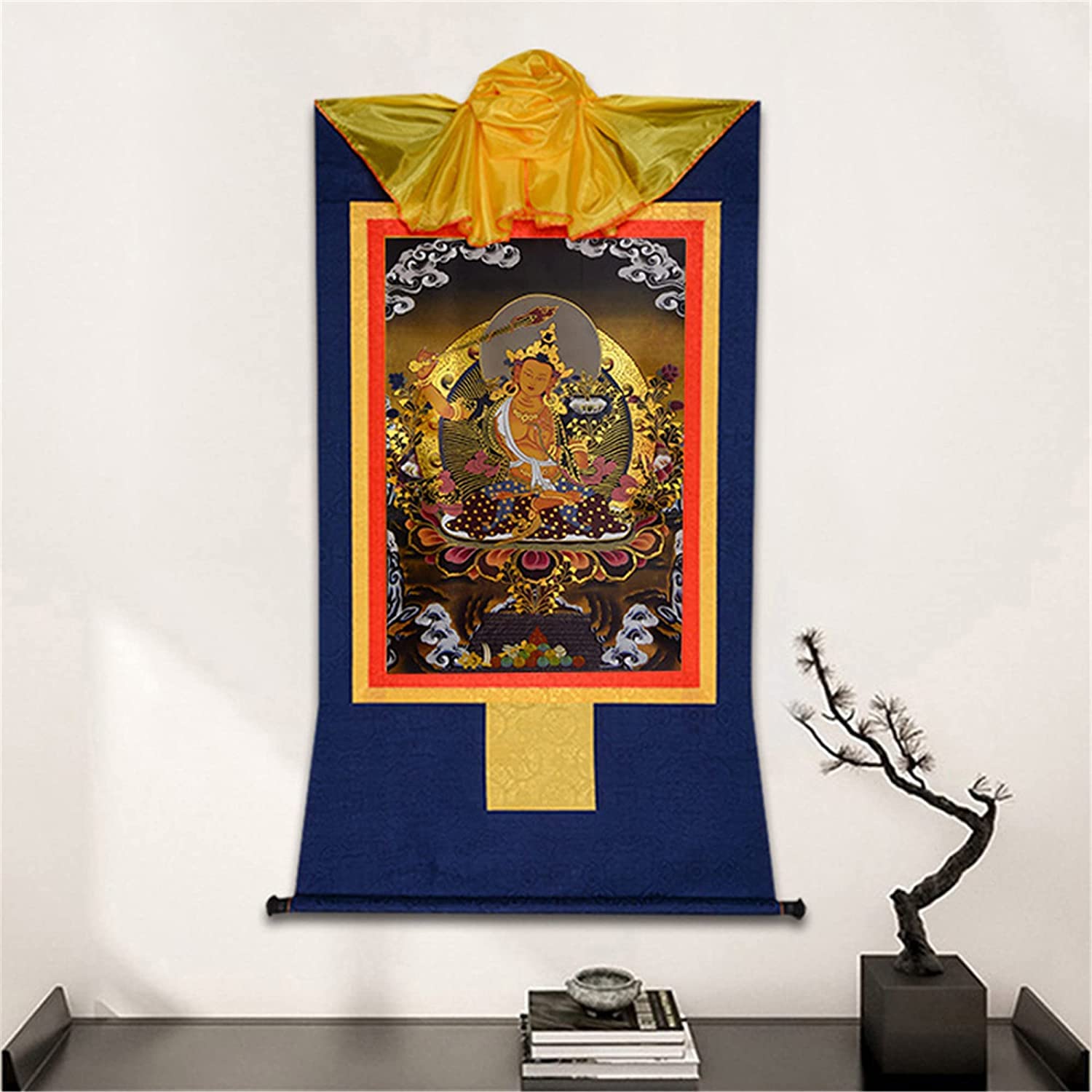 Amazon.co.jp: 仏教タンカ壁掛け、仏教タンカ絵画、チベット仏教タンカ