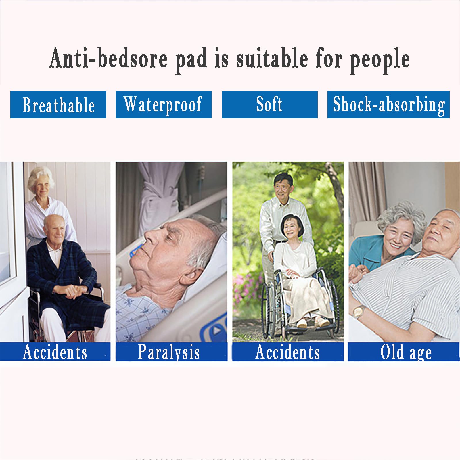 Almohadilla De Presión Alterna, Colchón De Aire Antiescaras, Protector De Cama para Prevenir Las Úlceras por Presión En La Cama De Hospital, Prevención De Úlceras por Presión
