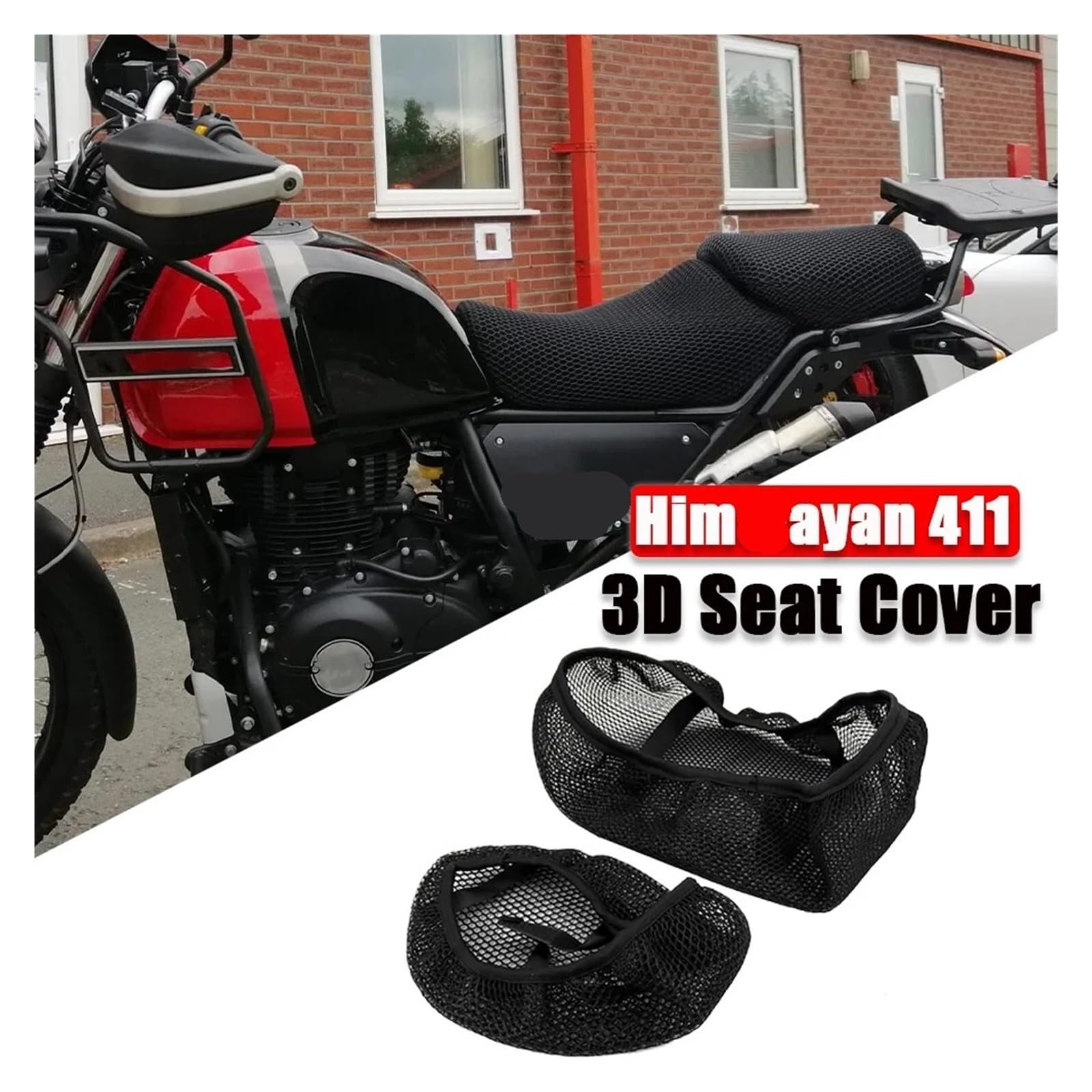 Motociclo Coprisedile Cuscino Sella Di Moto Proteggere Cuscino Per Ro&yal Enfield Per Himalayan 411 2016 2017 2018 2019 2020 2021 2022 Copertura In Tessuto Di Nylon Sella