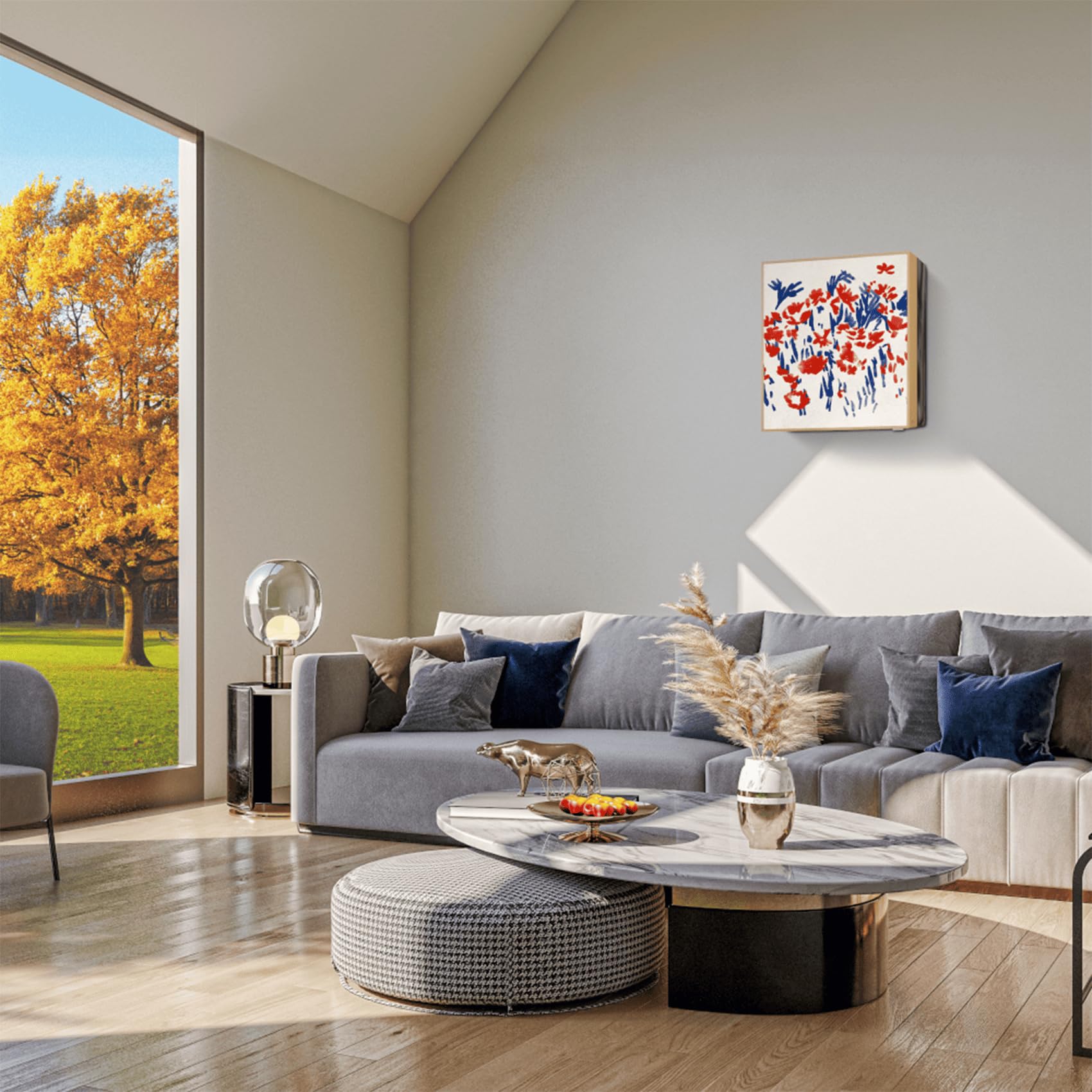 LG Aire Acondicionado Mono Split ArtCool Gallery Photo A12GA1, Climatizador de Pared 12000 Btu con Bomba de Calor, Panel Frontal Personalizable, WiFi, A++/A+