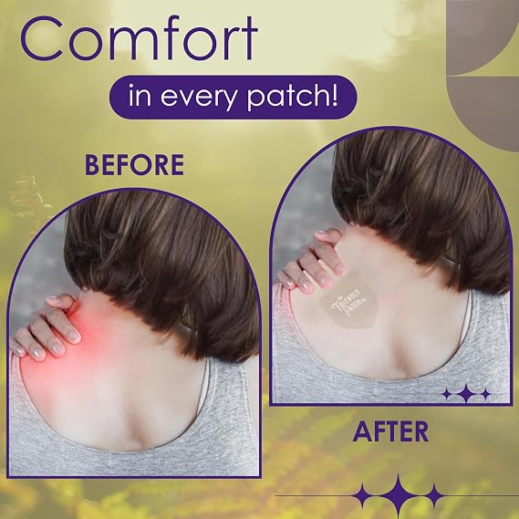 Relief Day Patch - Arnica, White Willow Bark, Saffron & Peppermint for Soreness and discomfort for Women and Men