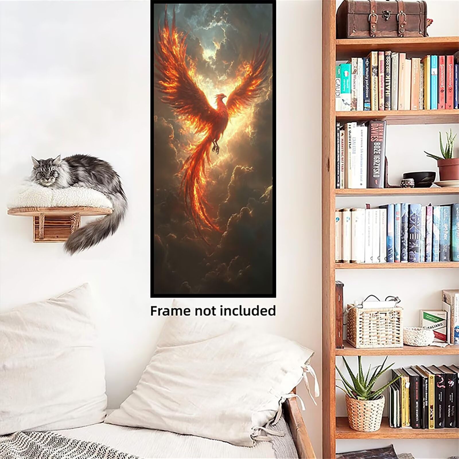 Malen Nach Zahlen 50x150cm Leinwand Tier Malen Nach Zahlen Erwachsene mit Ohne Rahmen, DIY Kreativ Set für Erwachsene mit Pinseln und Acrylfarbe, Zimmer Deko Himmel Landschaft Geschenk, P0M-749