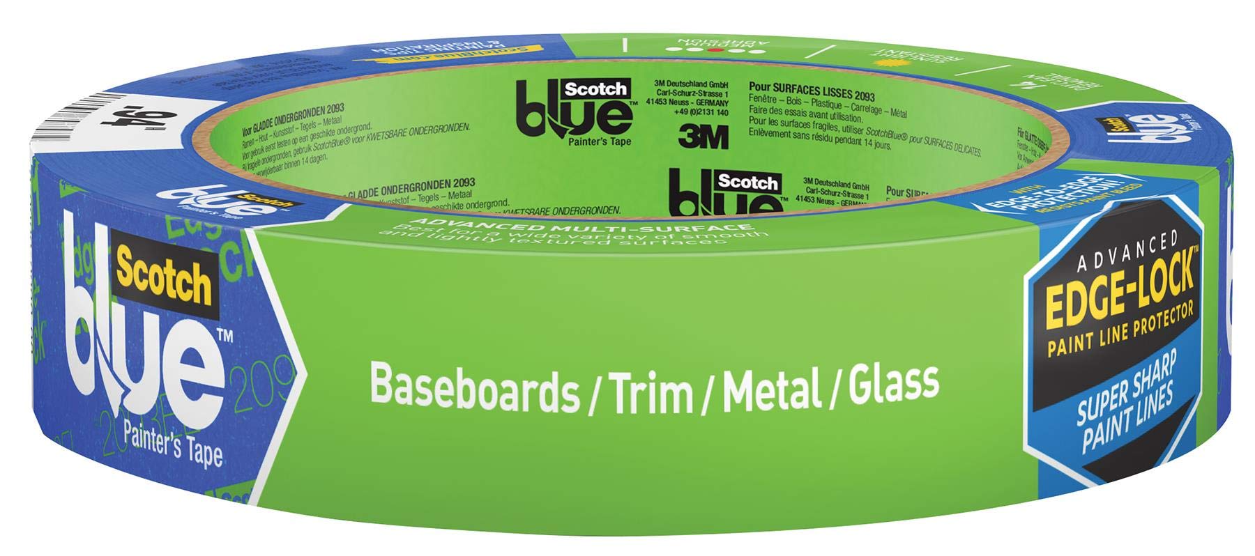 3M2093 ScotchBlue Sharp Lines Painter's Tape: 0.94 in x 60 yds. (Blue)