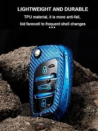 Miniatura 3 de SAIQIAN - Funda protectora para llave de automóvil Ci-troen C4L C2 C3 C4 C5 DS3 DS4 DS5 DS6 para Pe-ugeot 107 207 307 308 TPU cubierta protectora