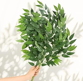 4PCS Artificial Italian Ruscus Greenery Stems