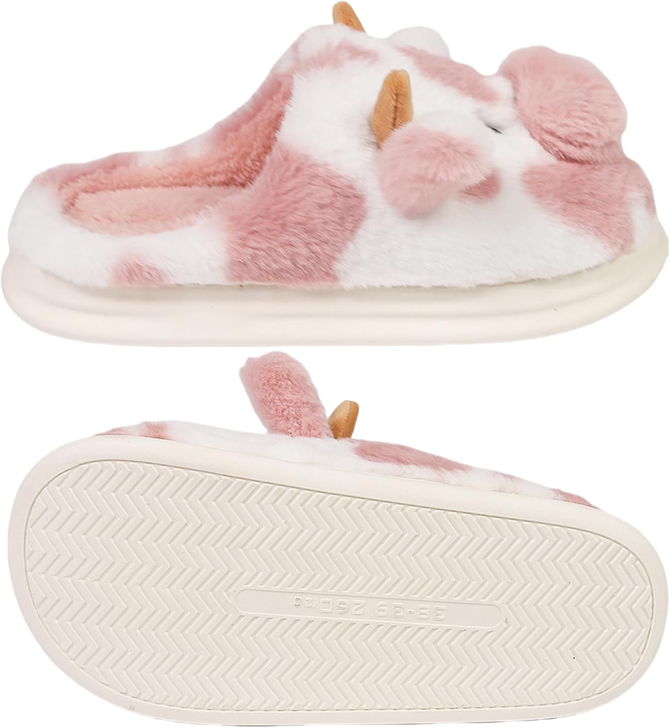 Cute Cozy Fuzzy Animal Slippers For Women, Winter Warm Plush Comfy Indoor Outdoor Slippers - Image 4