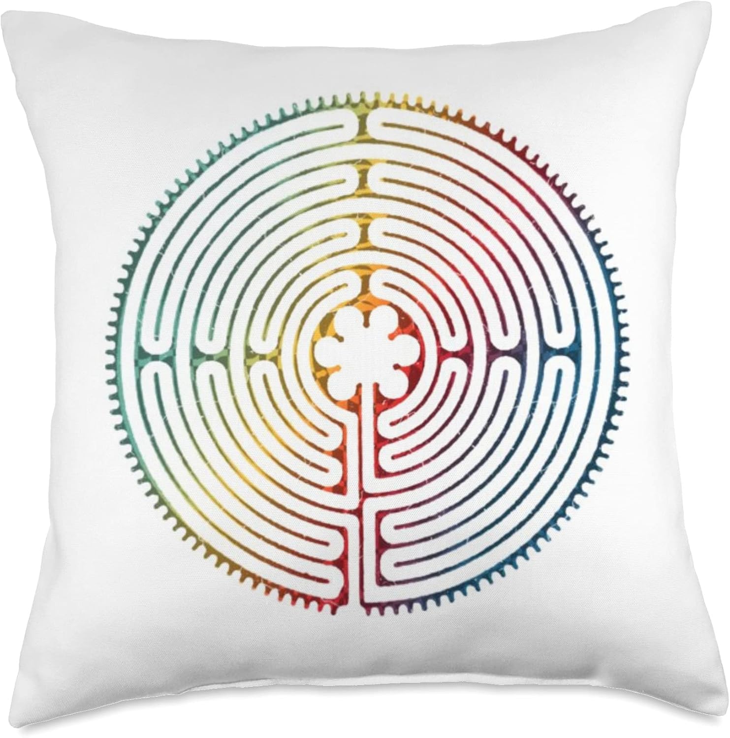 Chartres Labyrinth Throw Pillow