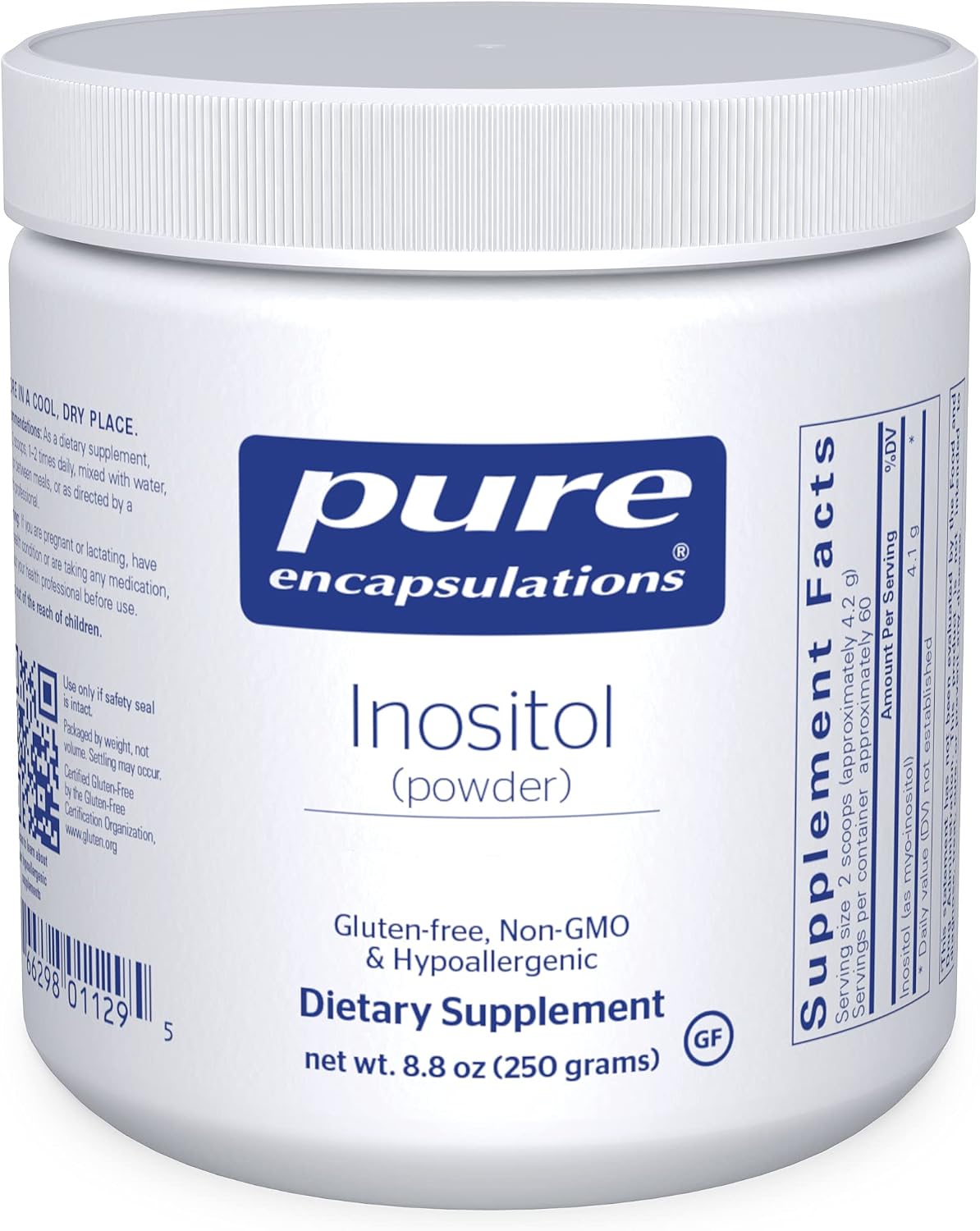 Pure Encapsulations Inositol (Powder) | Supplement to Support Energy, Nervous System, and Ovarian Function* | 8.8 Ounces