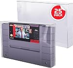 SNES Games Cartridge Protector Compatible for Super Nintendo SNES Games Cartridge - 0.40 MM Compatible with Super Mario, Tales of Phantasia, Zelda, Star Fox, Donkey Kong (Pack of 25)