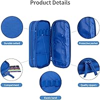 Vista 4 de #7 Estuche de lápiz de gran capacidad para oficina universidad de almacenamiento grande bolsa de alta capacidad titular caja de maquillaje bolsa