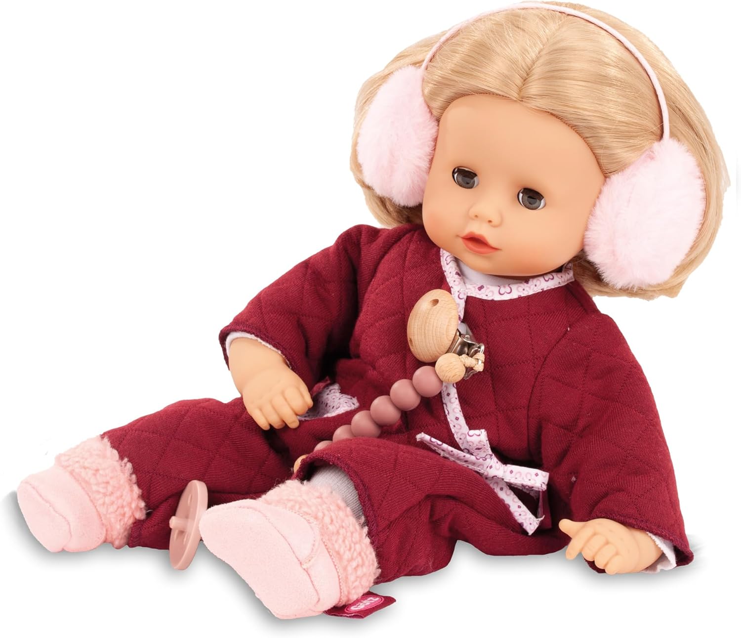 Gotz 2520968 Muffin Jubilee - 13" Baby Doll with Blond Short Hair and Brown Sleeping Eyes