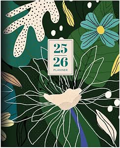 TF Publishing 2026 Basket Weave Blue Medium Monthly Planner - Medium