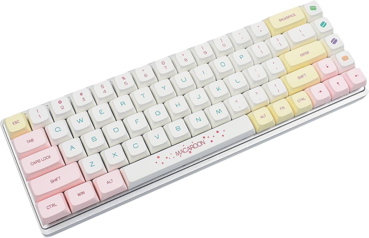 YMDK 146 Key Macaron Dye Sub ZDA Similar to XDA Keycaps PBT Keycap for MX Keyboard 104 87 61 Melody 96 KBD75 ID80 GK64 SP84