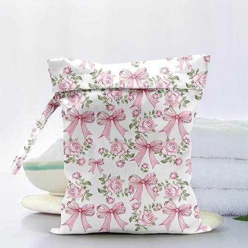 Miniatura 5 de Pañal de tela impermeable, bolsa para ropa húmeda y seca, reutilizable, para viajes, playa, piscina, guardería, artículos sucios para niños