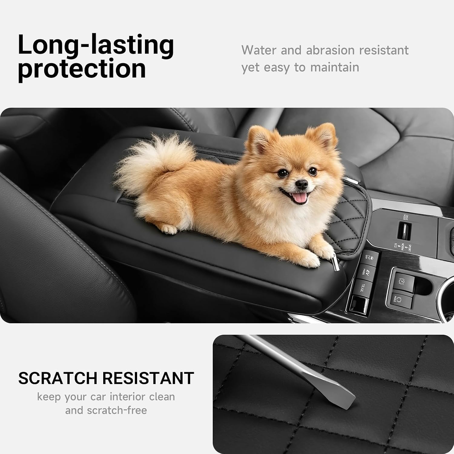 Car Center Console Cover Compatible with Toyota Highlander 2020-2025 2026 Accessories,Car Armrest Box Pad,Console Armrest Box Lid Protector Accessories image 5
