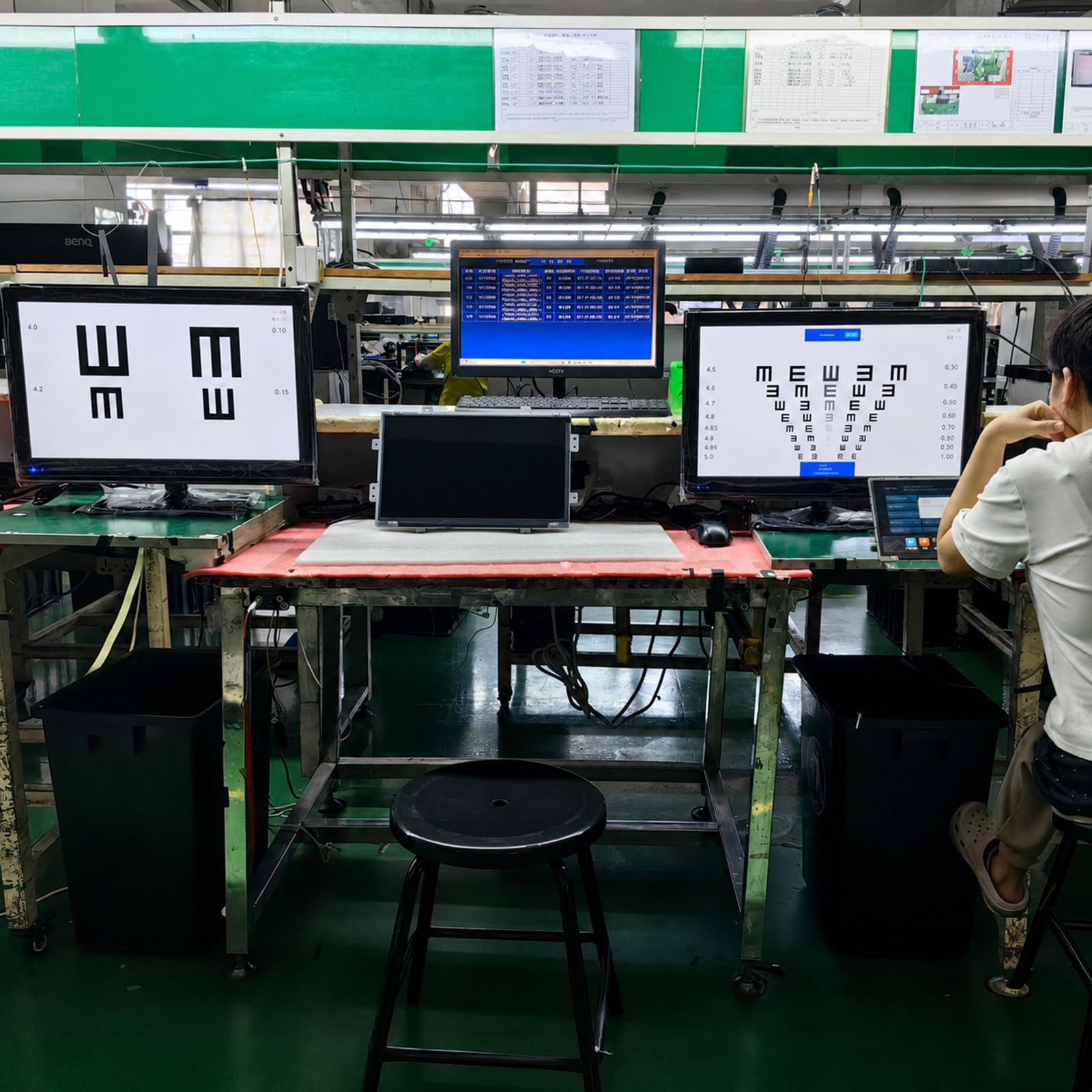 SehtestgeräT, Digitales LCD-Sehtafel Mit Fernbedienung FüR Sehtests 21.5in
