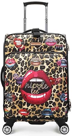 review Nicole Lee TRAVEL FASHION PRINT 20 INCH CARRY ON LUGGAGE
