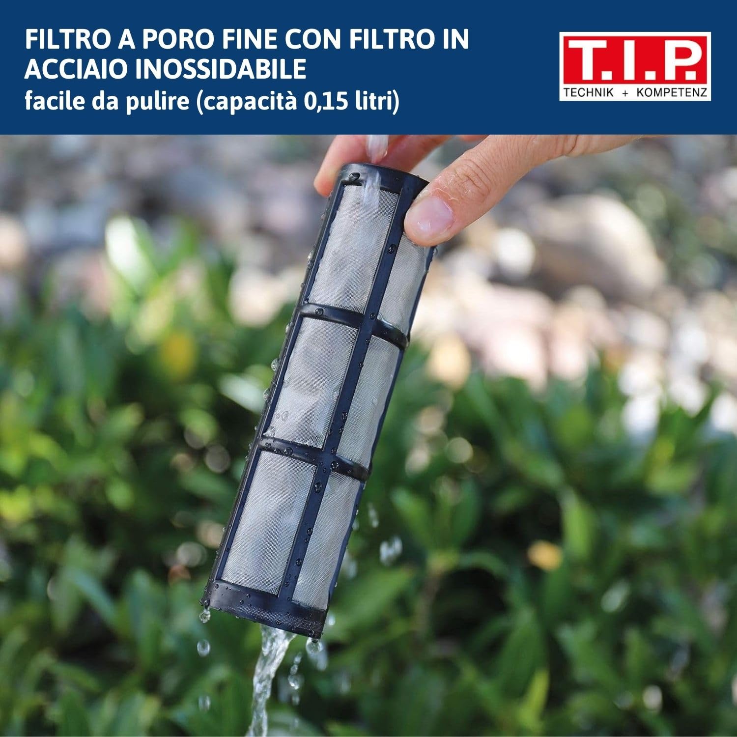 T.I.P. Sweep 2000 30445 - Aspiratore per Piscina a Batteria (9 Watt, 24 l/min, autonomia 50 min, Asta telescopica Max. 2,1 m, Due spazzole, rimozione mirata di Particelle di Sporco)