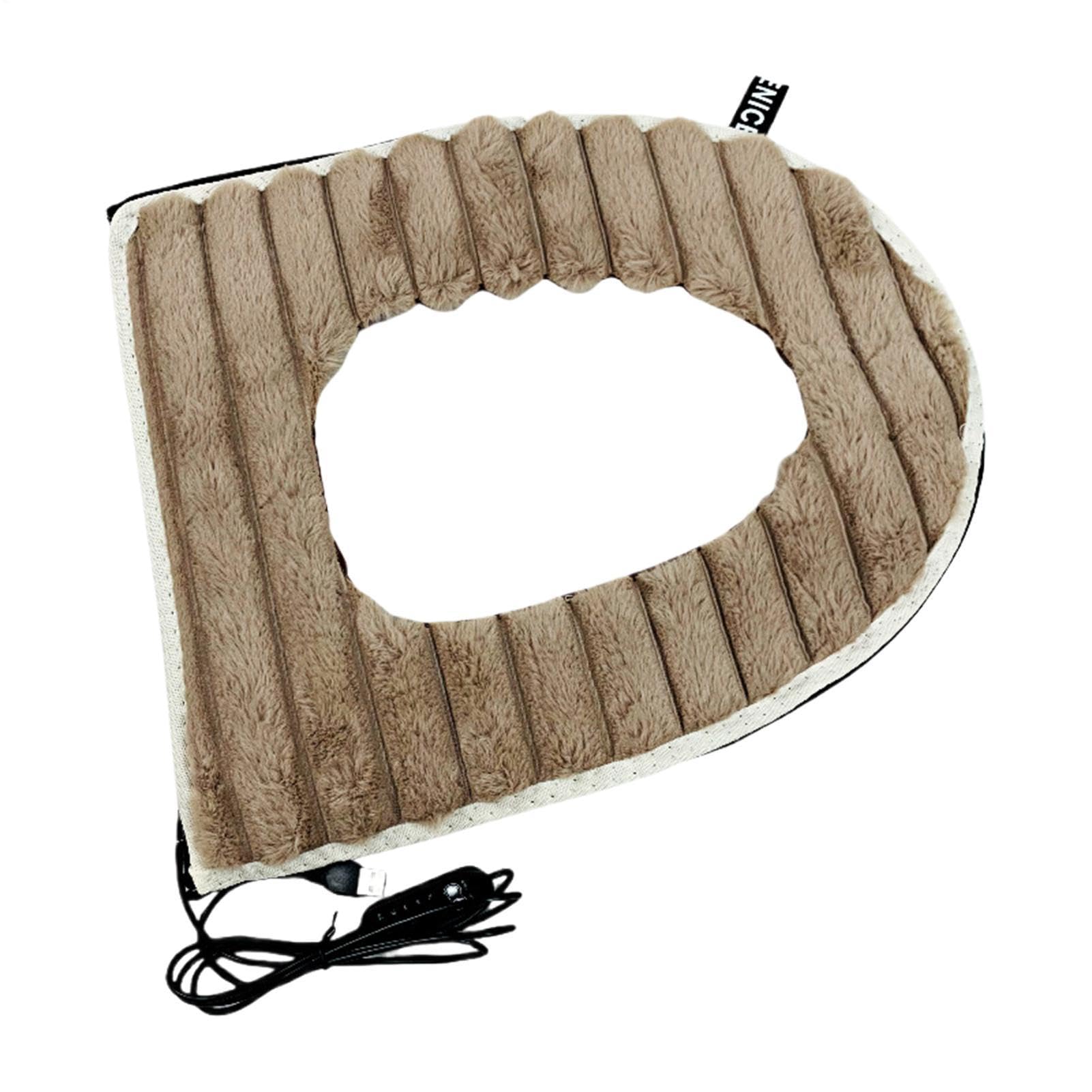 Housse de siège de toilette chauffante : la solution anti-froid lavable et alimentée par USB