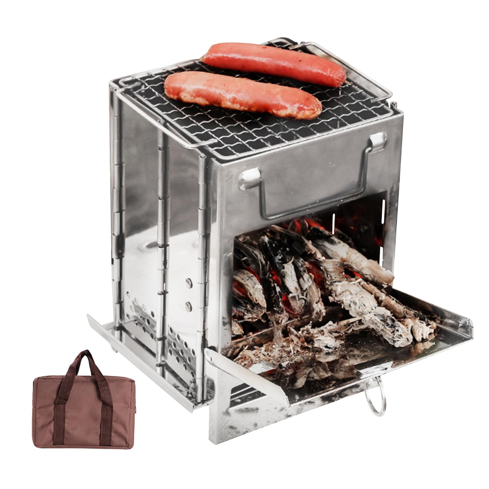 Réchaud De Cuisine Camping Brûleur Pliant Avec Cendrier
