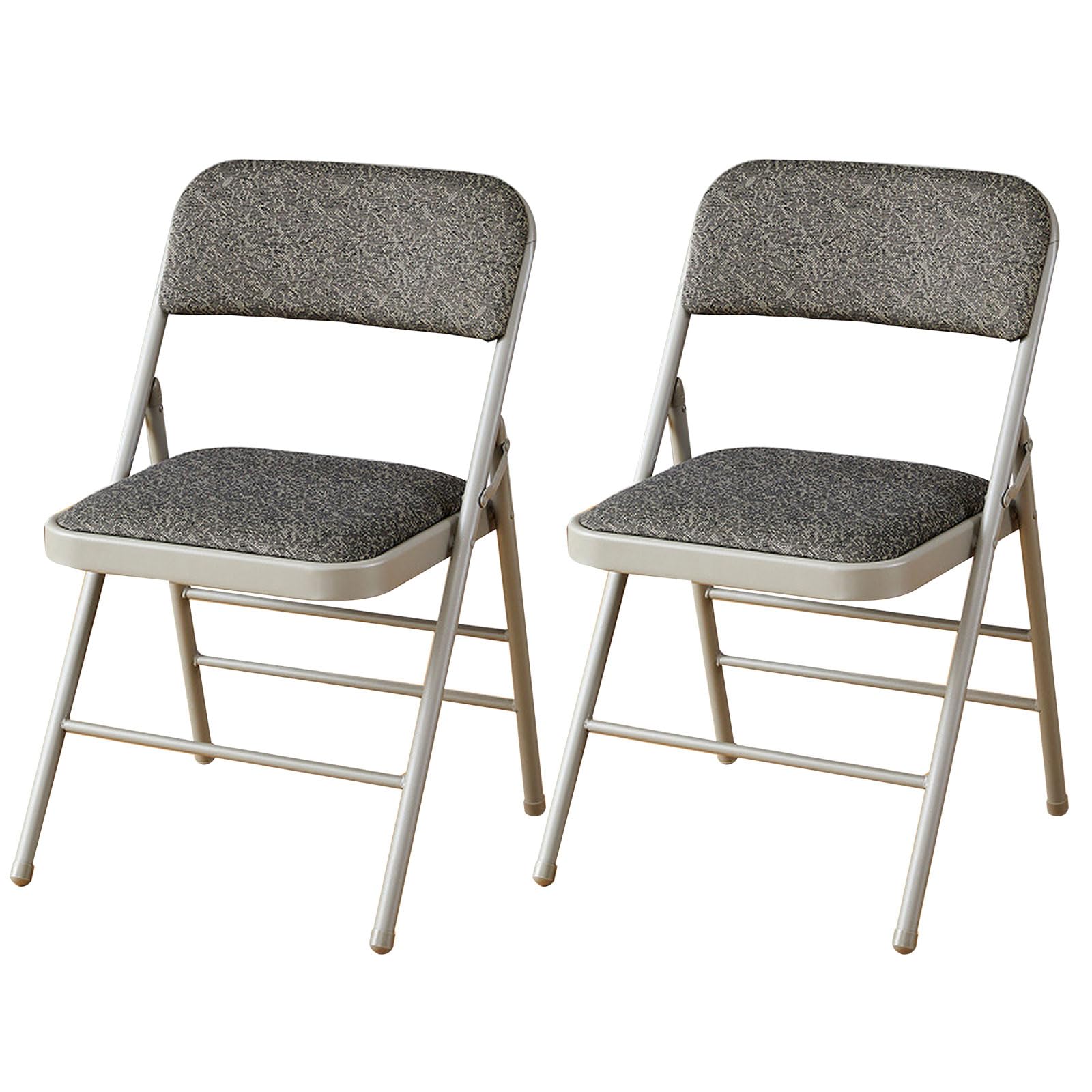 Houten klapstoel met rugleuning, Comfortabele Stapelbare Eetkamerstoel Klapstoelen met Gestoffeerde Zittingen, Draagbare Houten Opvouwbare Stoel Thuiskantoorstoel Bureaustoel (Kleur: Bruin, Maat: 2