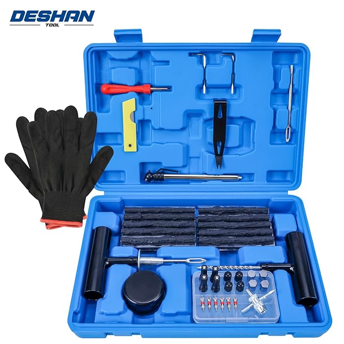 Buy DeShan 72PCS Tire Repair Kit, Heavy Duty Tire Plug Kit, Tire Repair