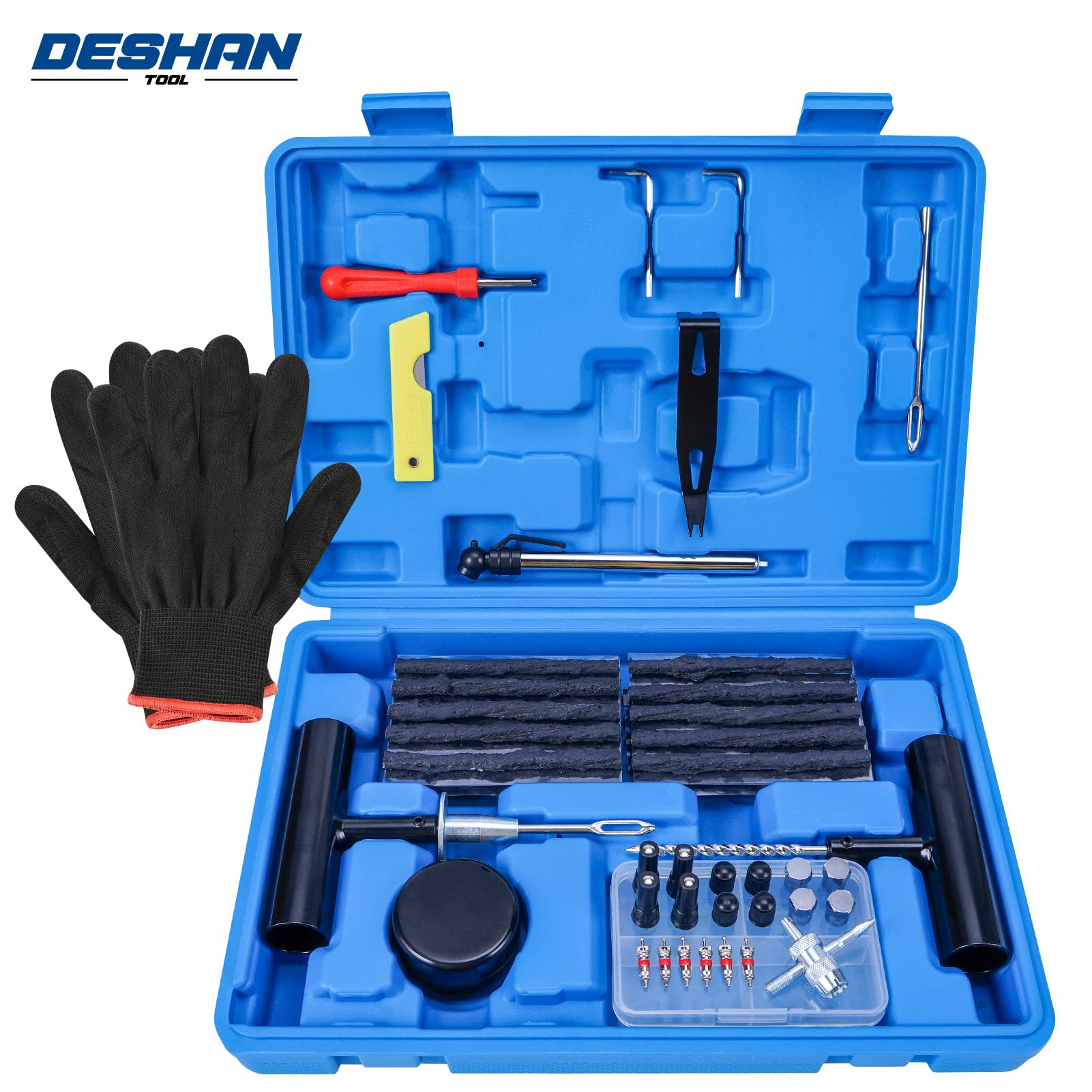Buy DeShan 72PCS Tire Repair Kit, Heavy Duty Tire Plug Kit, Tire Repair Kit, with Universal Tire