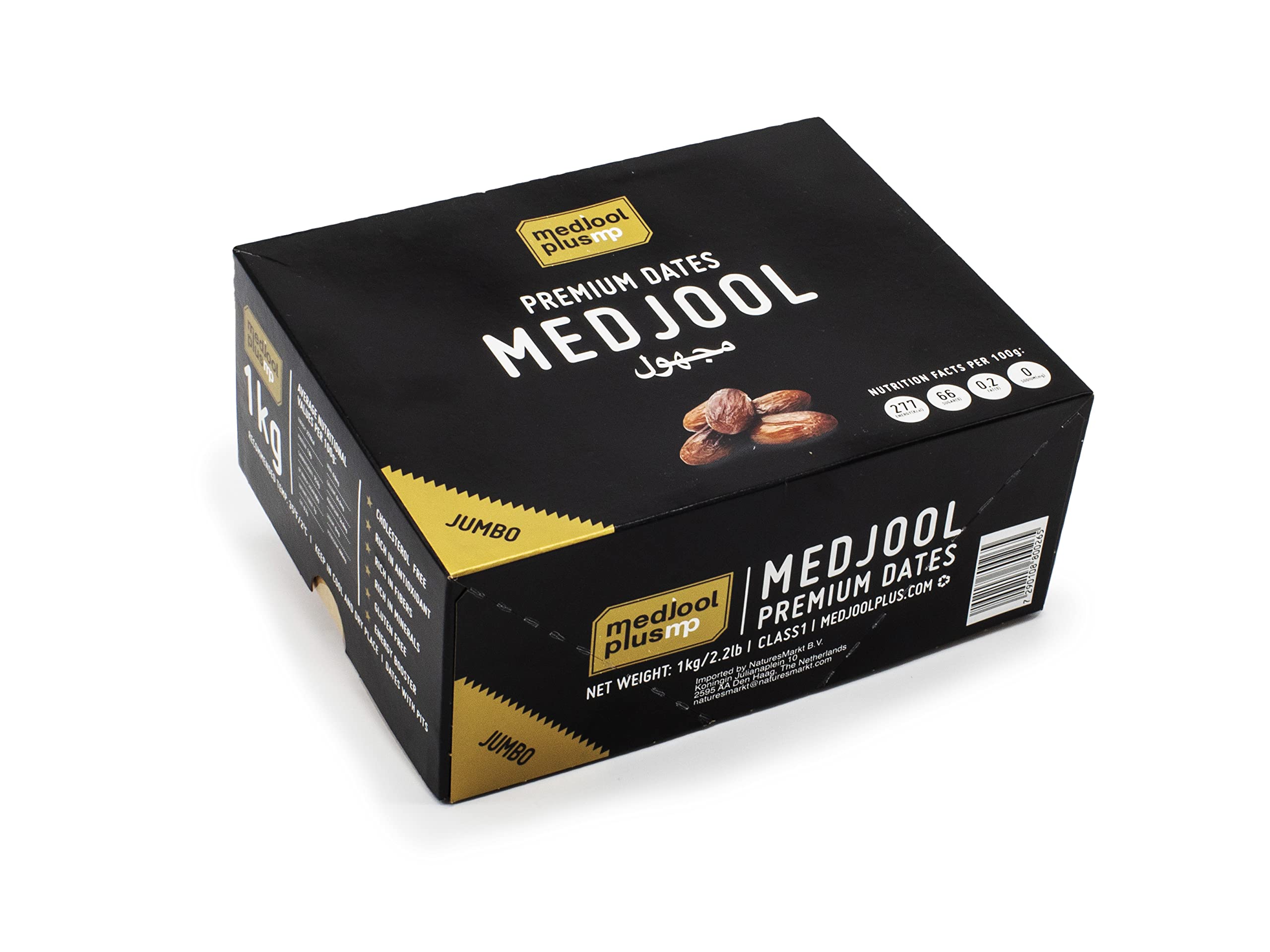 Mercado del Paraíso ➤ Dátiles Medjool Premium Jumbo 1Kg ➤ Dátiles Medjool naturales, con hueso, sin azúcares añadidos