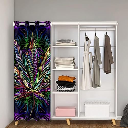 Miniatura 2 de Cortina de puerta con aislamiento térmico de privacidad, cortina de puerta de marihuana para privacidad de puerta, separadores de habitación de