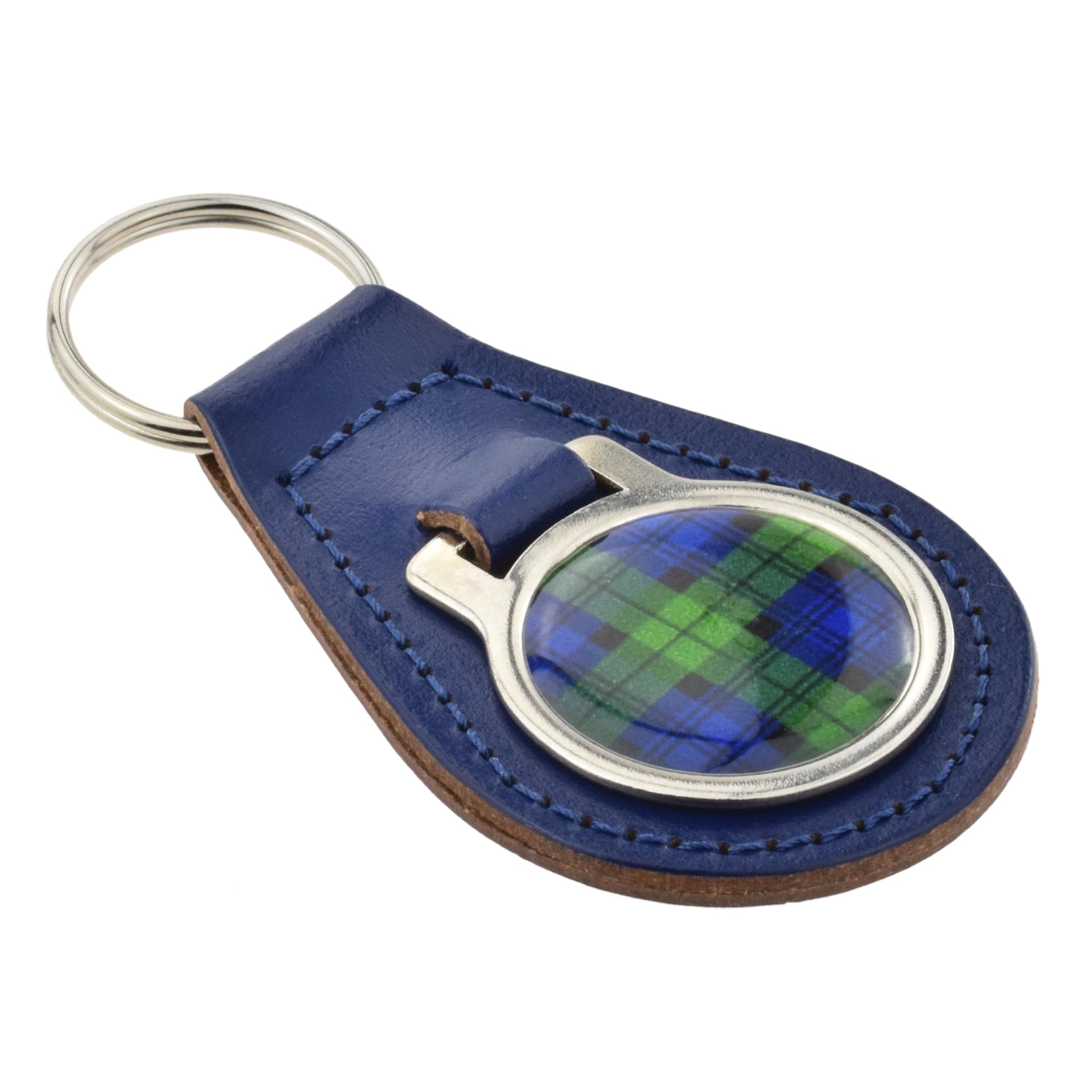 GTR-Gifts Scottish Blackwatch Tartan Round Keyring
