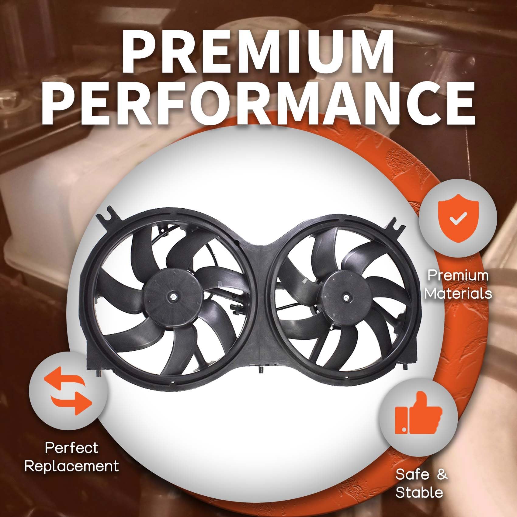 labwork Radiator AC Condenser Cooling Fan Replacement for Pathfinder 2013-2017 Infiniti QX60 NI3115149 product thumbnail 3