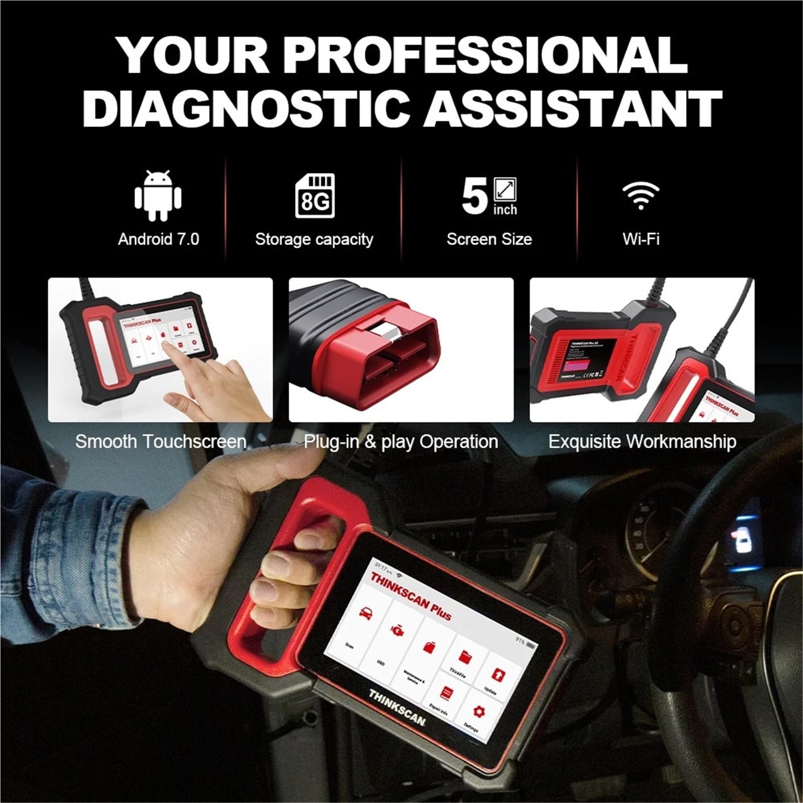 Plus S7 Obd2 Scanner Car Diagnostic Tools Automotivo Auto Diagnosis Tool DIY Code Reader