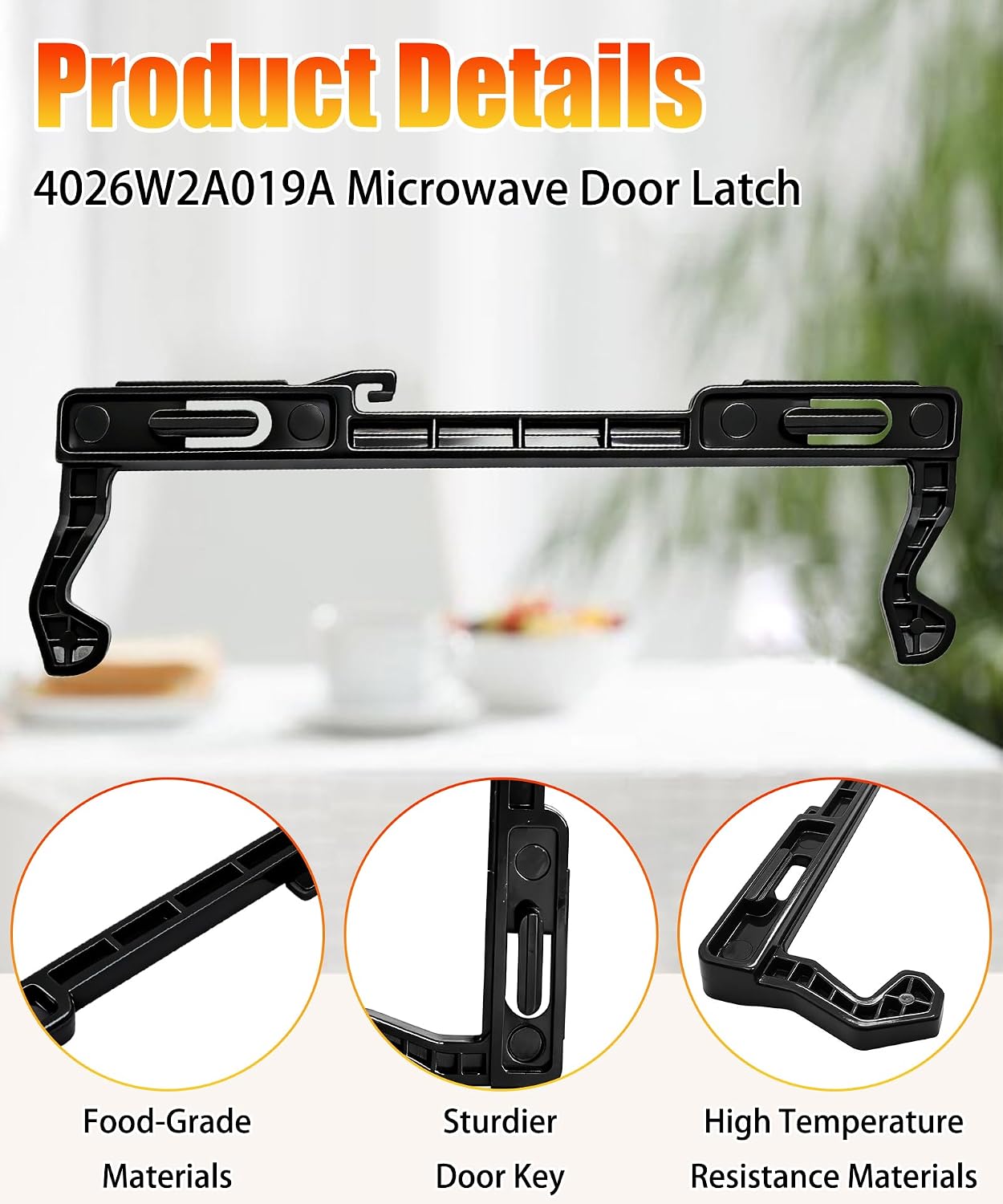 4026W2A019A Microwave Door Latch Assembly