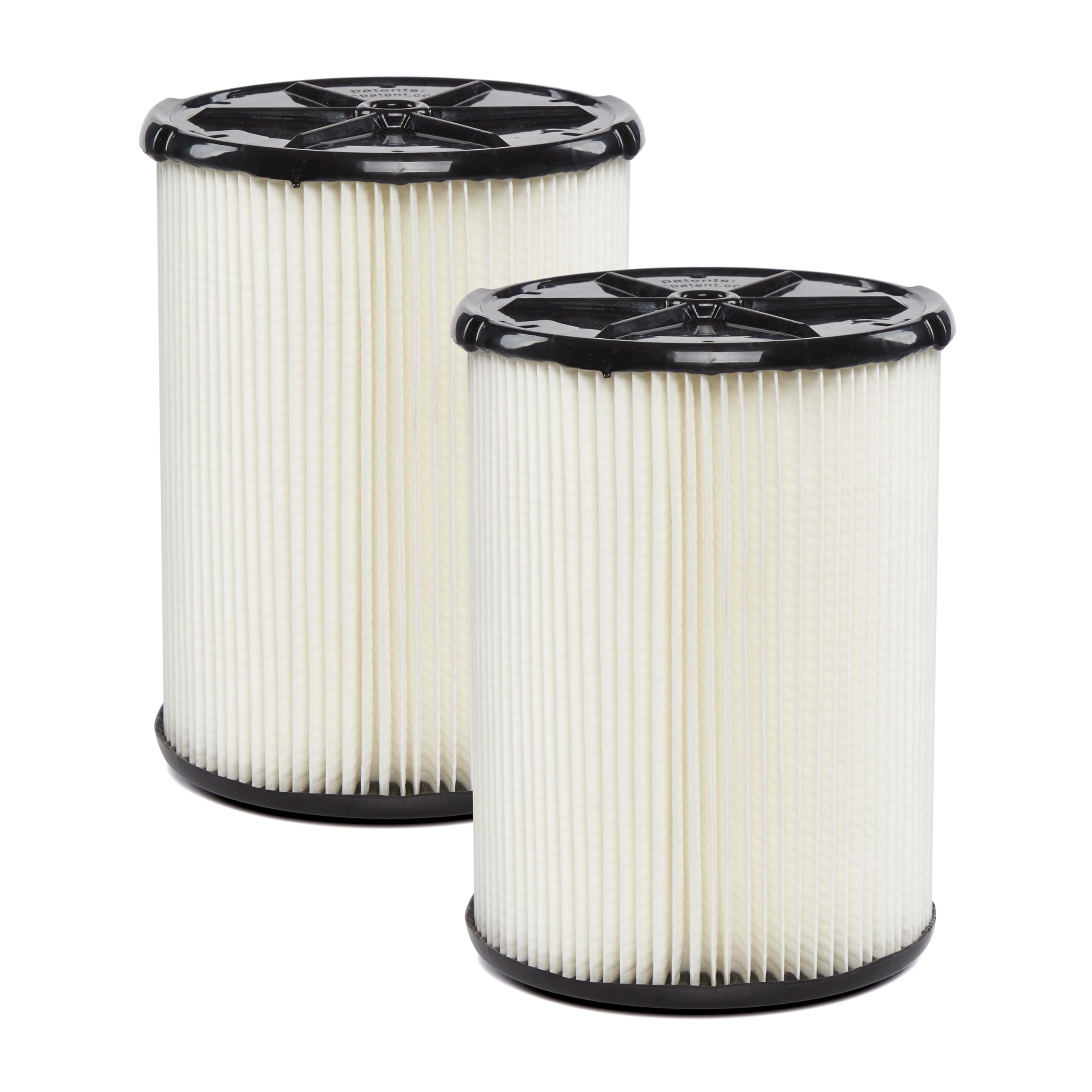 WORKSHOP Wet/Dry Vacs Vacuum Filters WS21200F2 Genuine Replacement Standard Filters (2-Pack) for WORKSHOP Branded 5-Gallon to 16-Gallon Wet Dry Shop