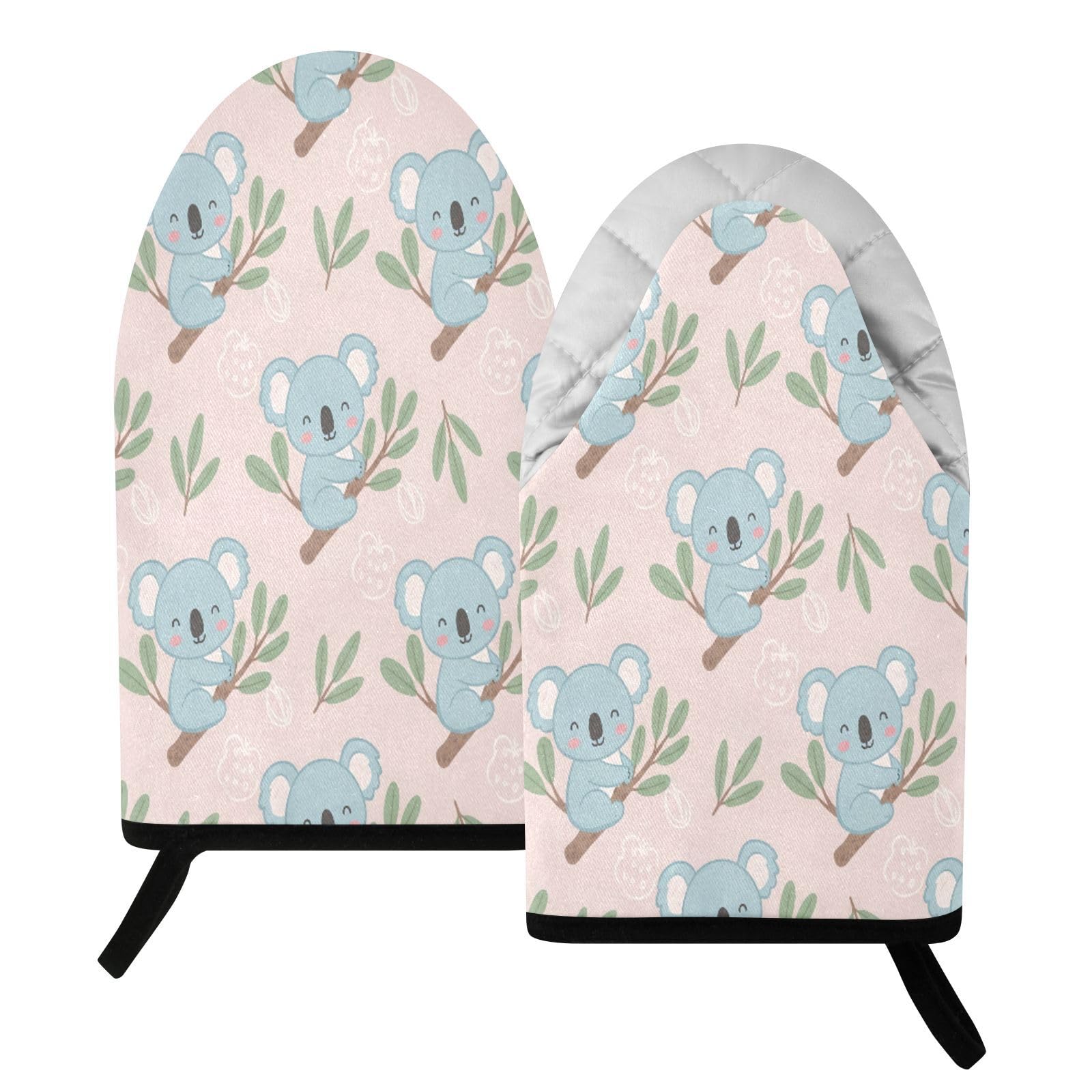 BURSTDDY Cartoon Koala Oven Mitt,Heat Resistant Kitchen Mitts for Cooking