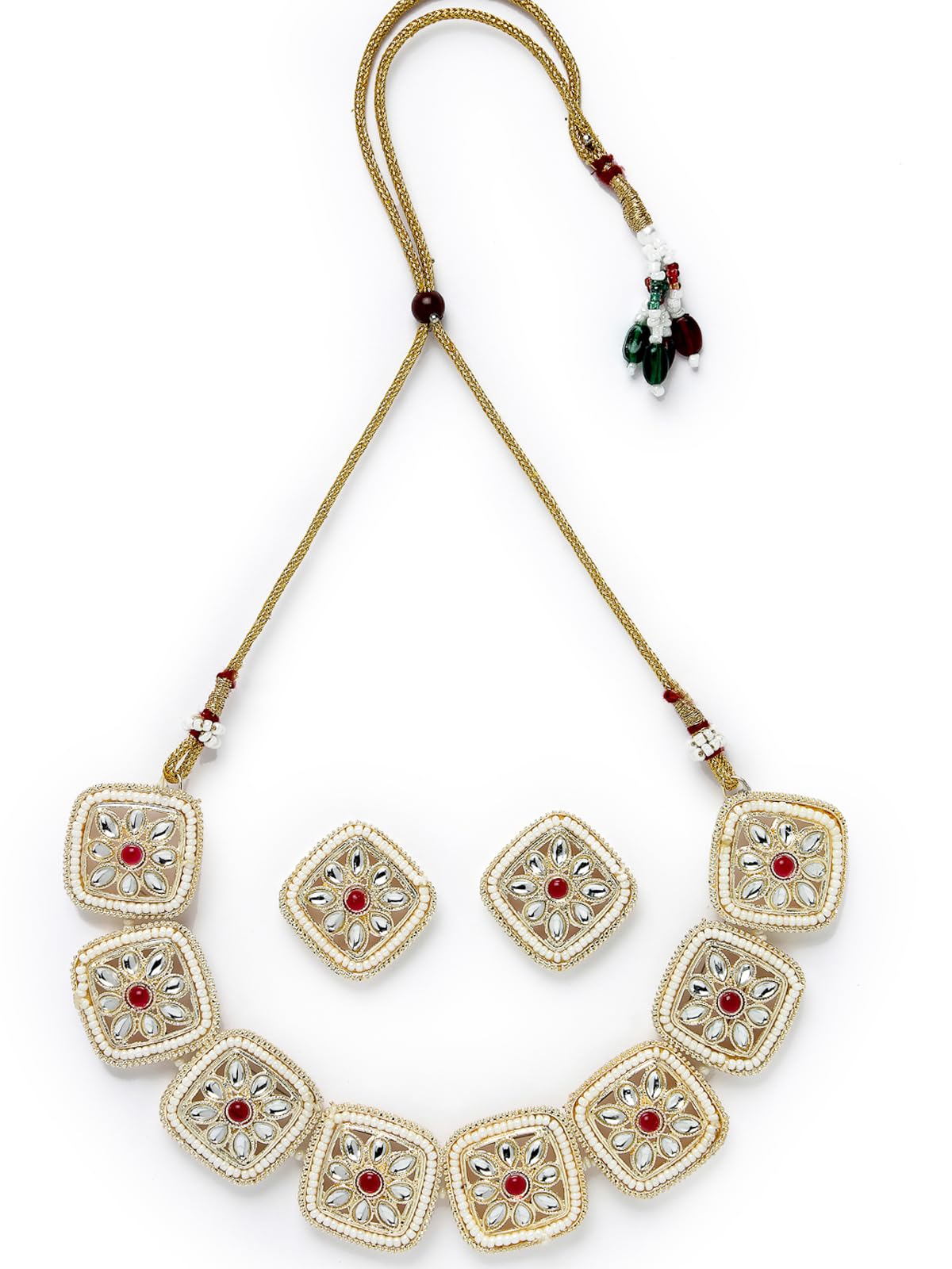 See full amazon price history chart for Studio Sukkhi Ravishing Gold Plated With White Kundan Studded Collar Bone Necklace Set With Studs Earrings | Jewellery Set For Women And Girls (NS105825) Studio Sukkhi Ravishing Gold Plated With White Kundan Studded Collar Bone Necklace Set With Studs Earrings | Jewellery Set For Women And Girls (NS105825) (B0CPLYFL26) Amazon Price History, Amazon Price Tracker